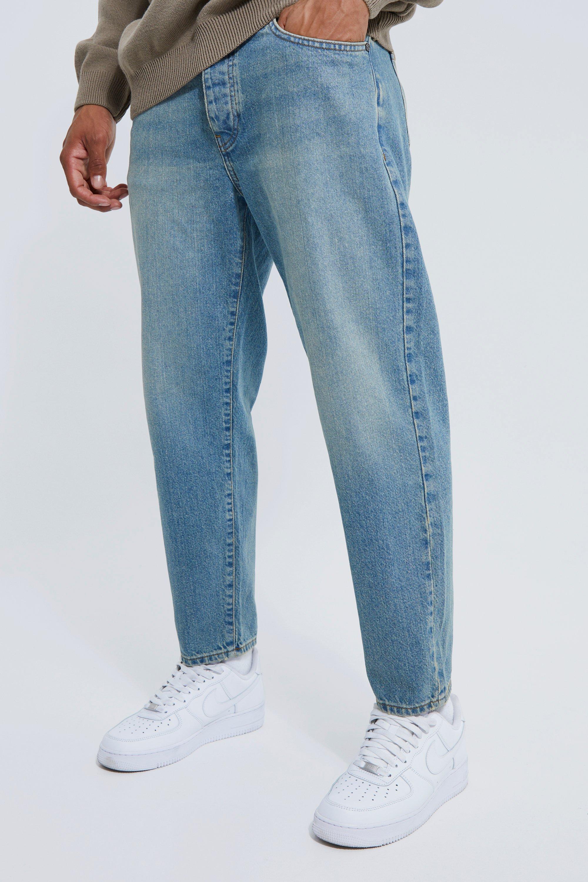 Tapered Relaxed Rigid Jeans | boohooMAN USA